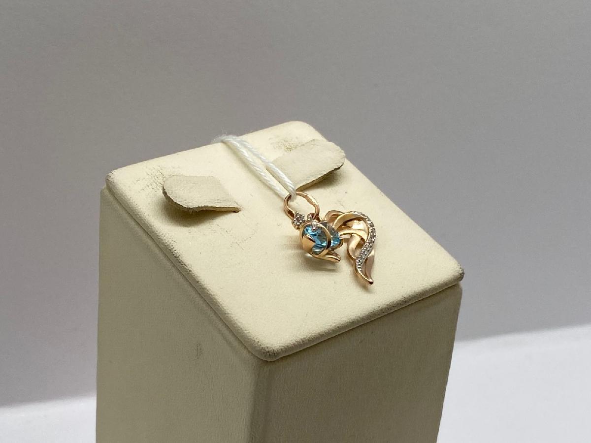 ПОДКМИ585 ПОДВЕСКА С КАМНЯМИ (Au 585)