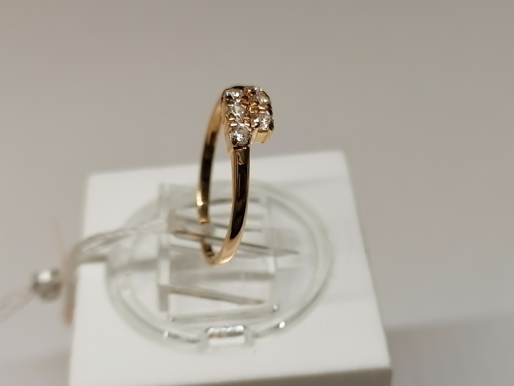 КОЛЬЦО С КАМНЯМИ (Au 585)