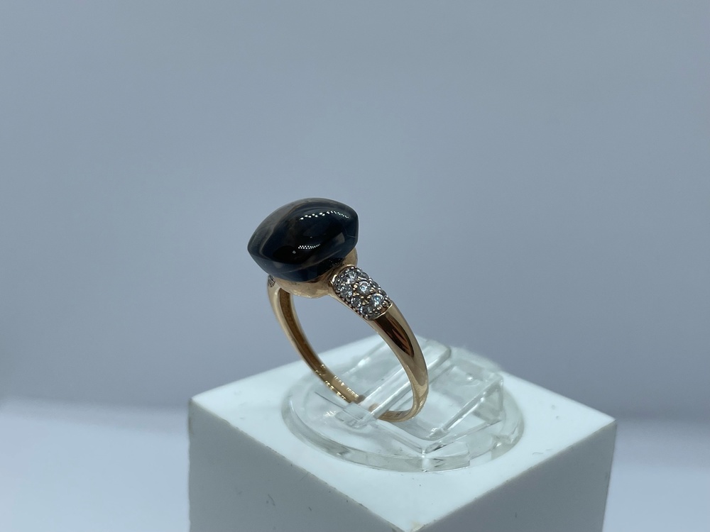 КОЛЬЦО С КАМНЯМИ (Au 585)