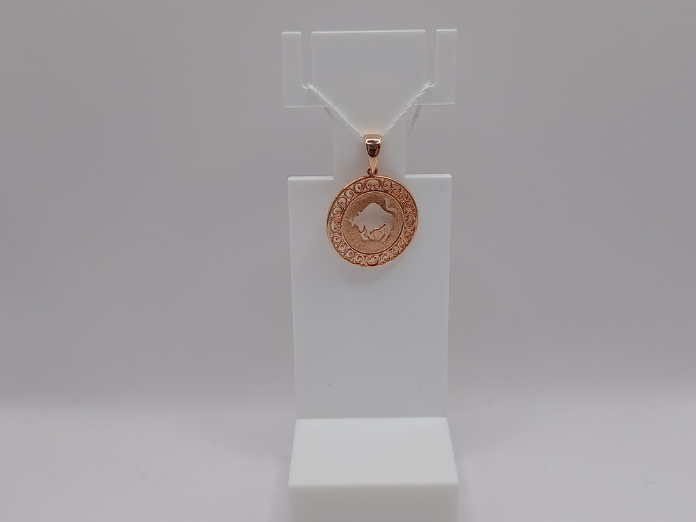 ПОДВЕСКА ЗНАК ЗОДИАКА ТЕЛЕЦ (Au 585)