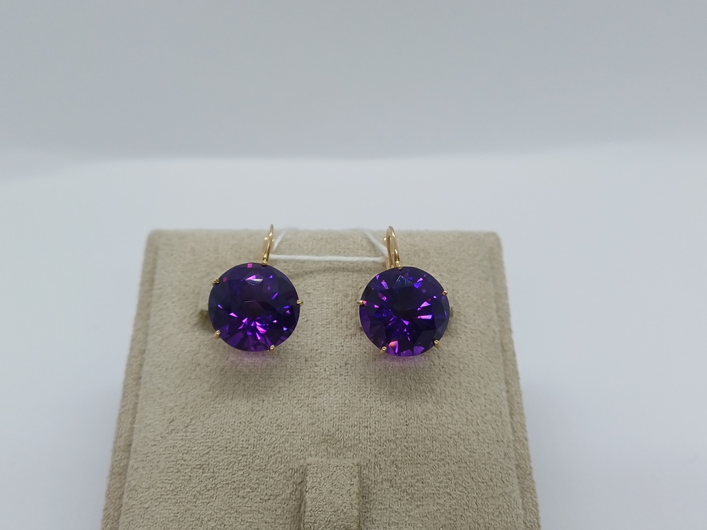 СЕРЬГИ С КАМНЕМ (Au 585)