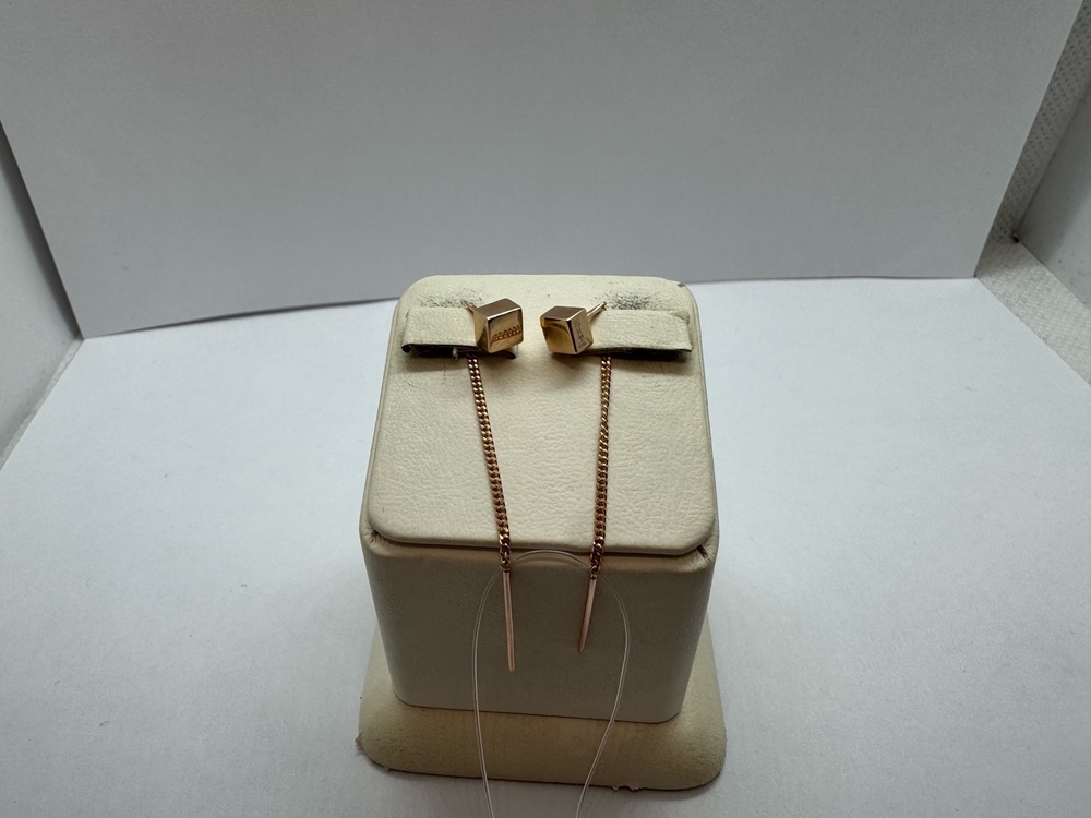 СЕРЬГИ ПРОДЕВКИ без камня (Au 585)