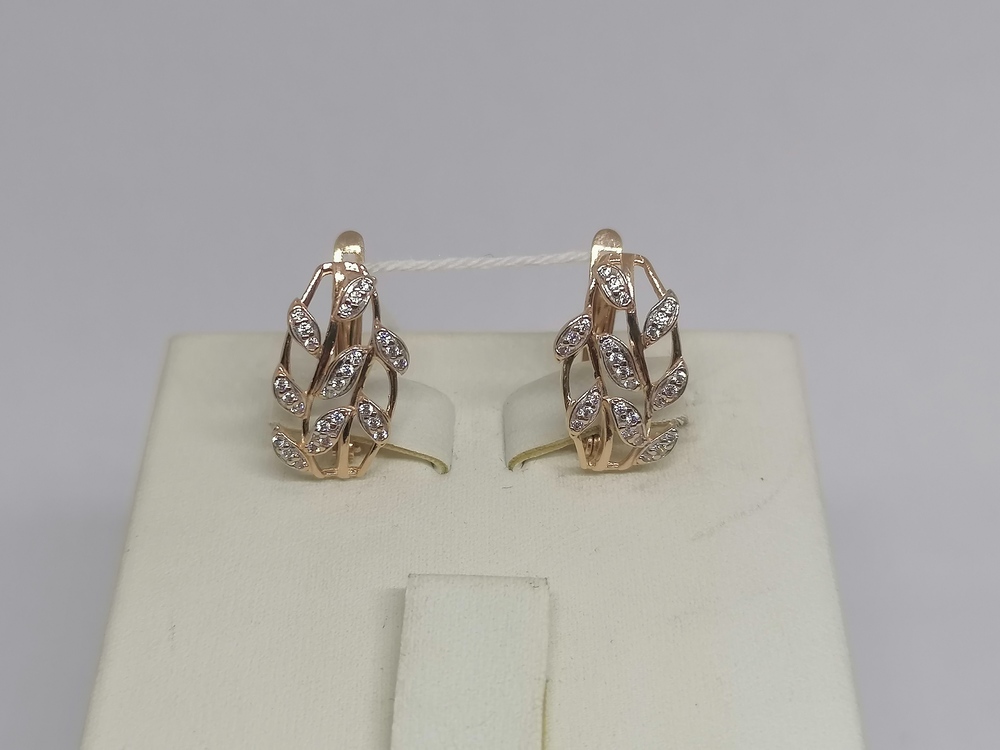 СЕРЬГИ С КАМНЯМИ (Au 585)