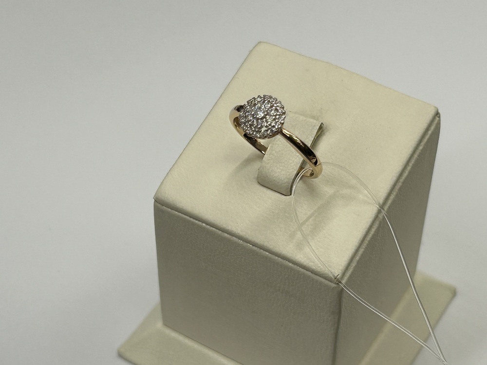 КОЛЬЦО С КАМНЯМИ (Au 585)