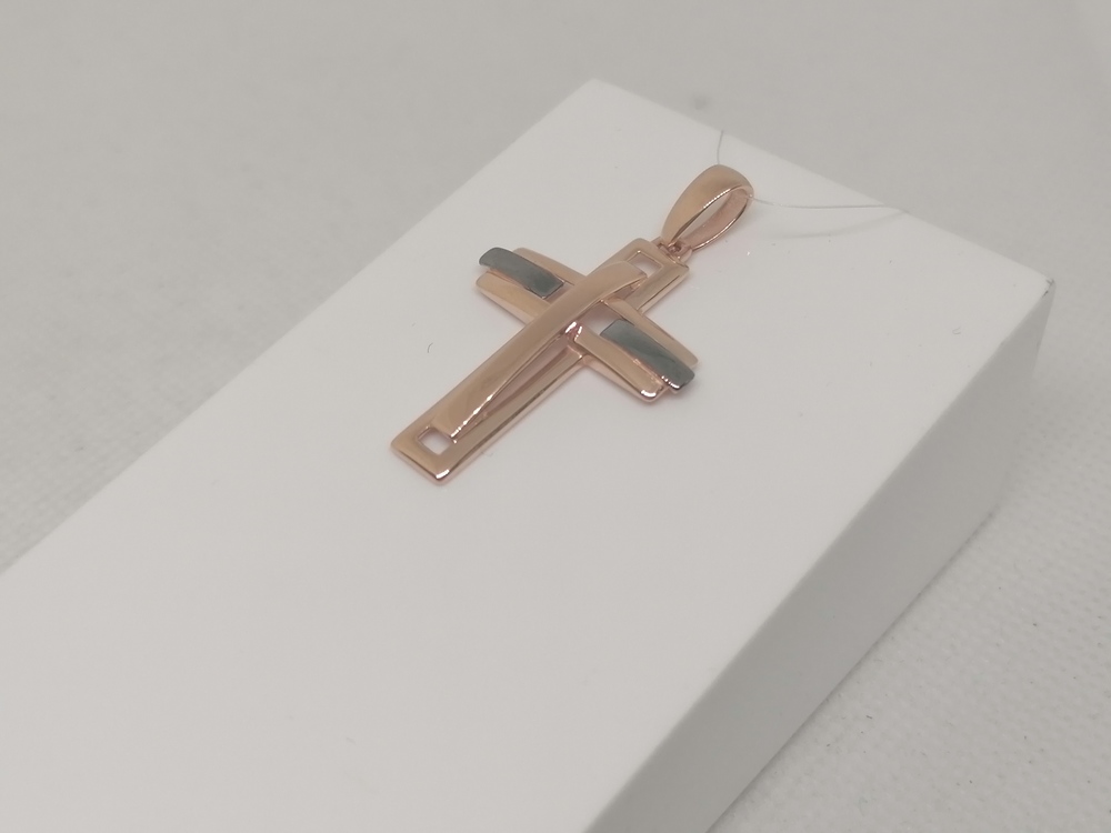 ПОДВЕСКА КРЕСТ без камня (Au 585)