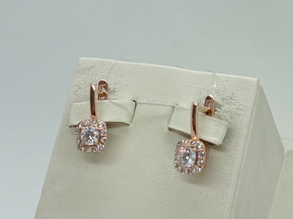 СЕРЬГИ С КАМНЯМИ (Au 585)