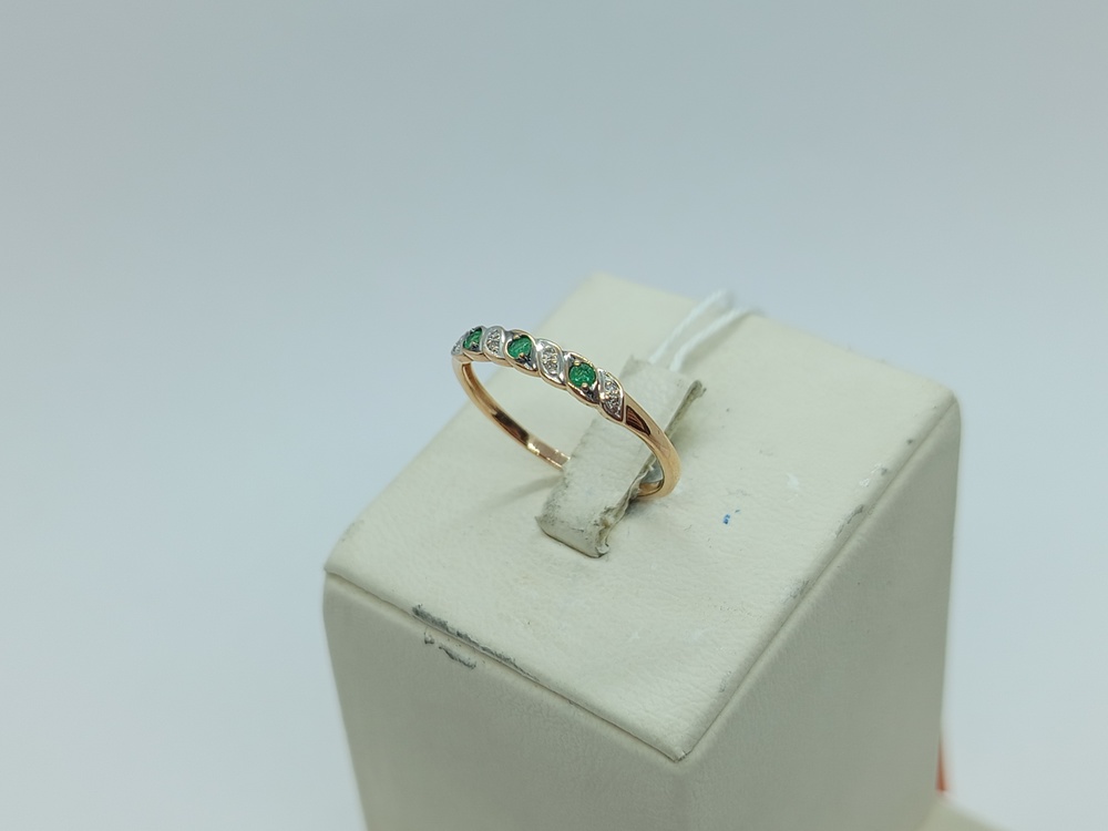 КОЛКМИ585 КОЛЬЦО С КАМНЯМИ (Au 585)