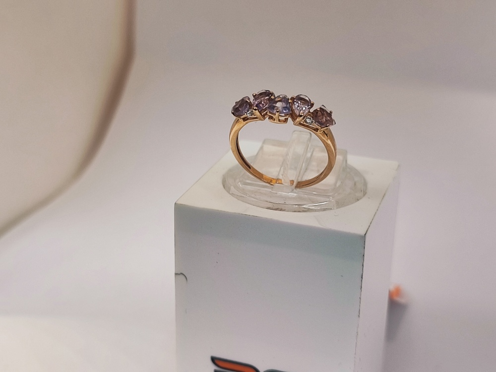 КОЛКМИ585 КОЛЬЦО С КАМНЯМИ (Au 585)