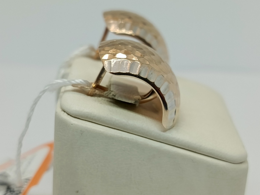 СБКМ585 СЕРЬГИ БЕЗ КАМНЯ (Au 585)