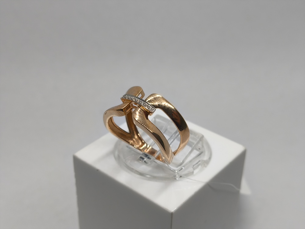 КОЛЬЦО С КАМНЯМИ (Au 585)