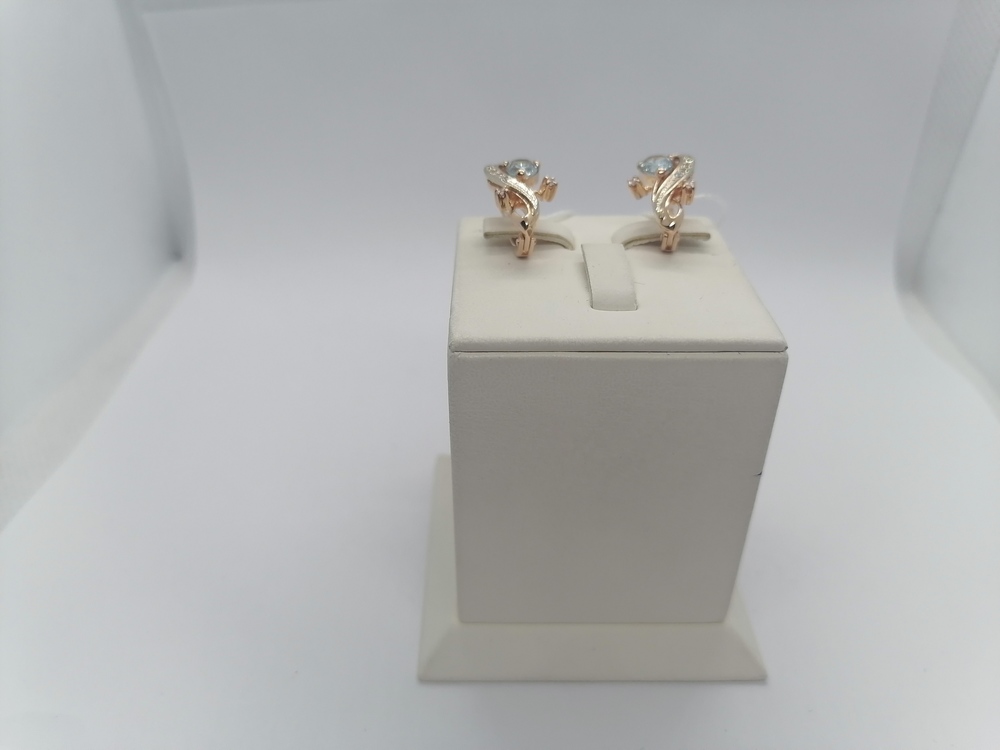 СКМИ585 СЕРЬГИ С КАМНЯМИ (Au 585)