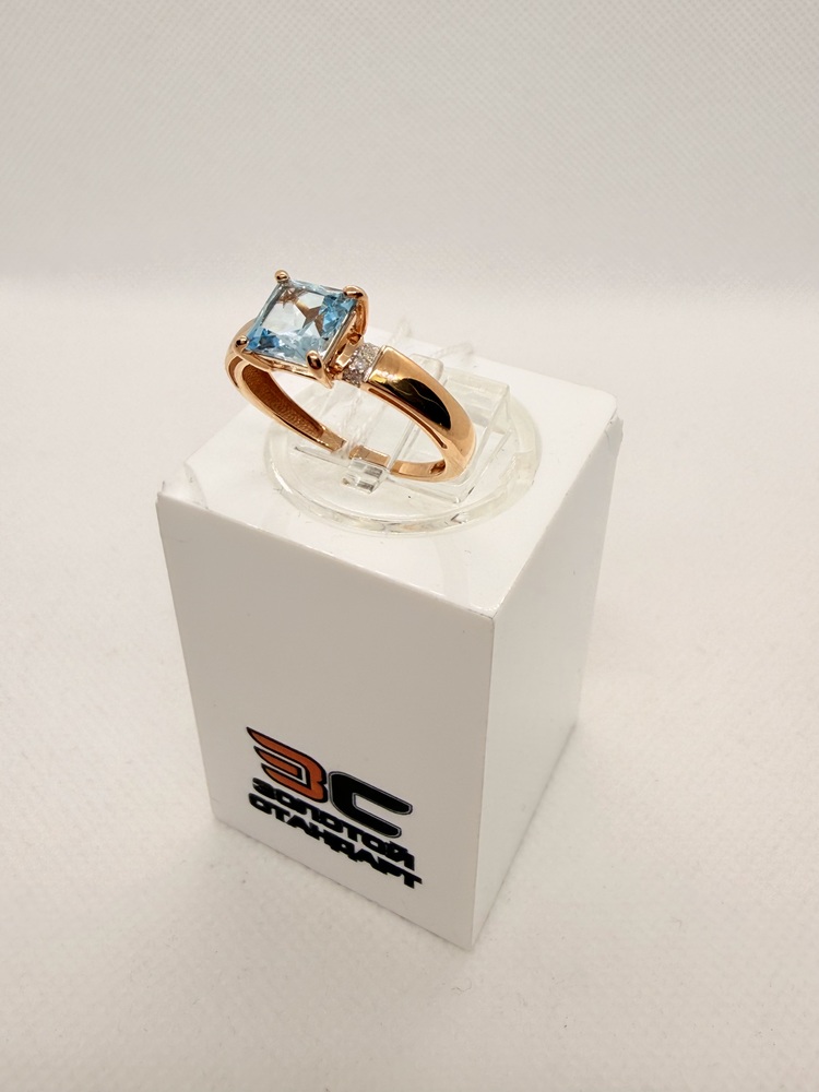 КОЛЬЦО С КАМНЯМИ (Au 585)