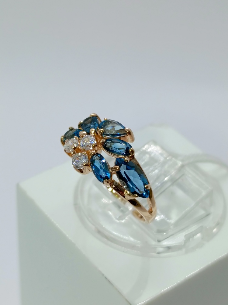 КОЛКМИ585 КОЛЬЦО С КАМНЯМИ (Au 585)