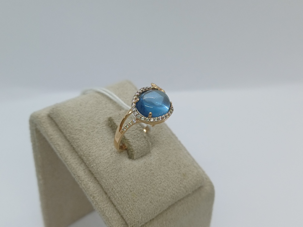 КОЛЬЦО С КАМНЯМИ (Au 585)