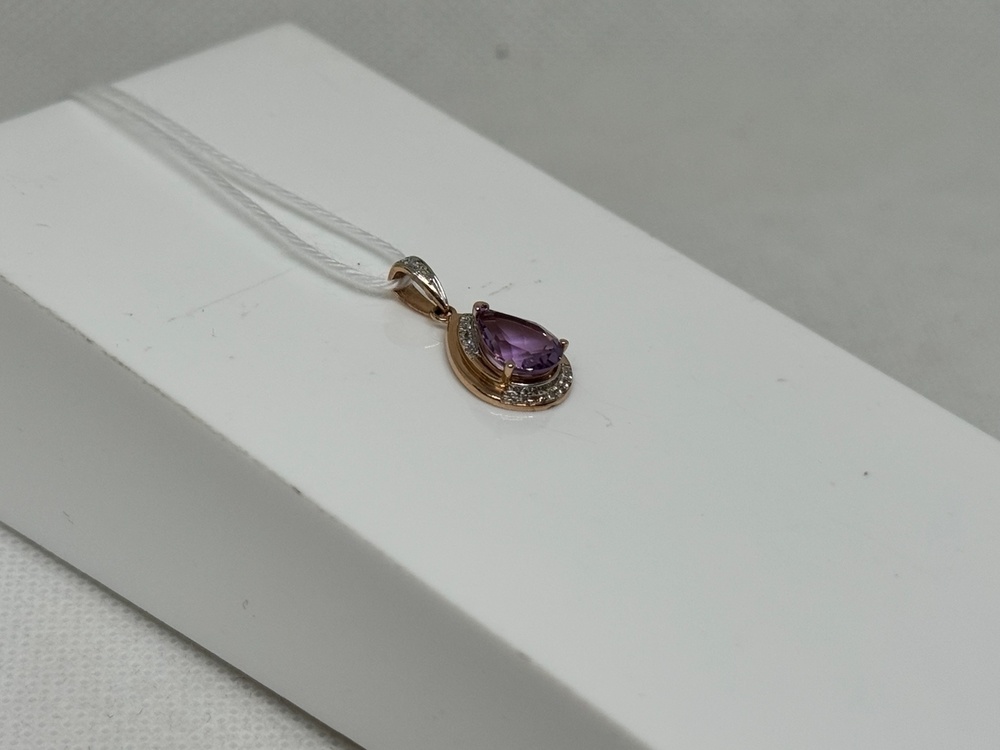 ПОДКМИ585 ПОДВЕСКА С КАМНЯМИ (Au 585)