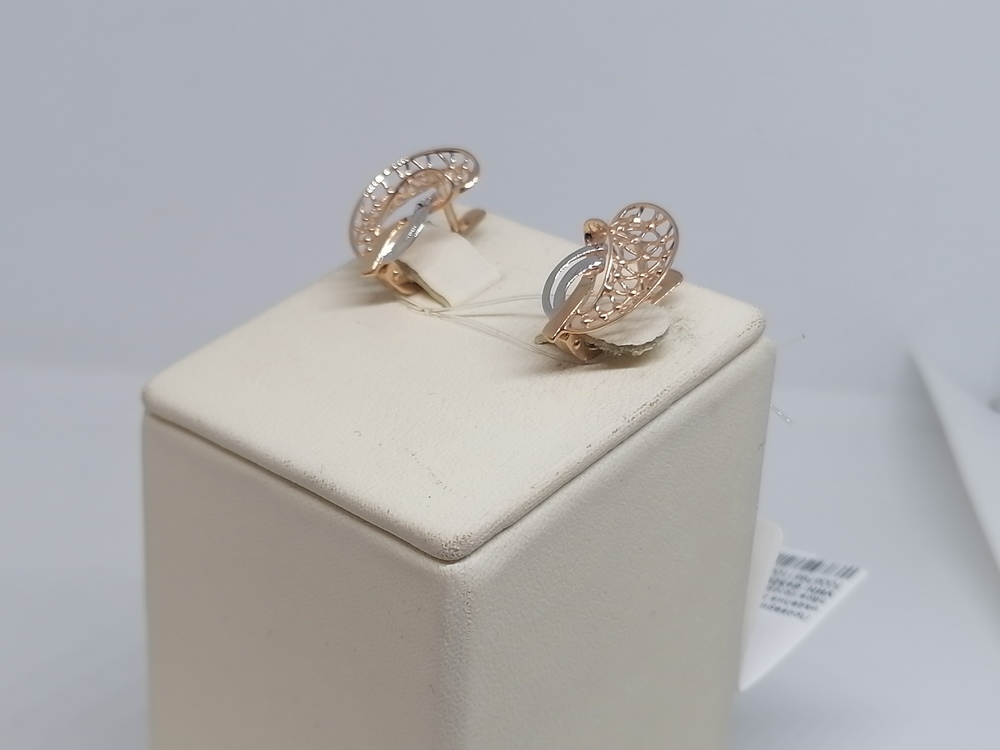 СЕРЬГИ БЕЗ КАМНЯ (Au 585)