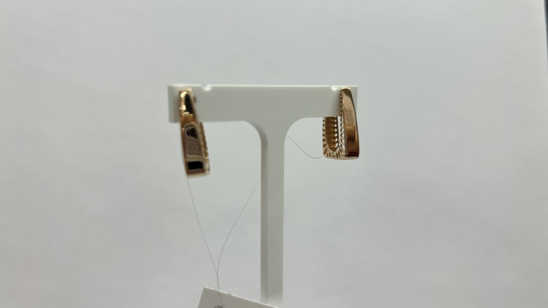 СЕРЬГИ БЕЗ КАМНЯ (Au 585)