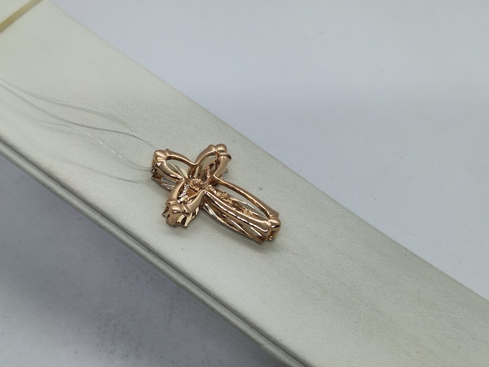 ПОДВЕСКА КРЕСТ без камня (Au 585)