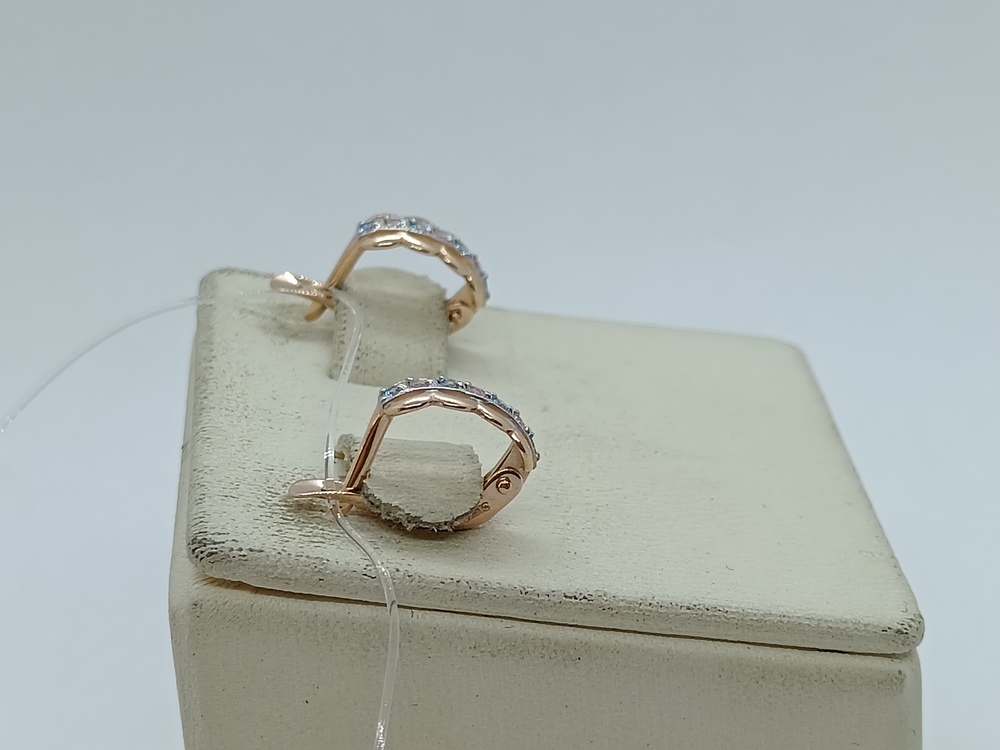 027870 СЕРЬГИ С КАМНЯМИ (Au 585)