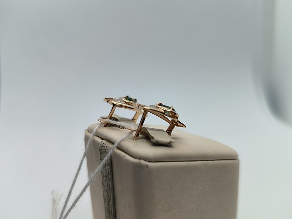 СЕРЬГИ С КАМНЯМИ (Au 585)