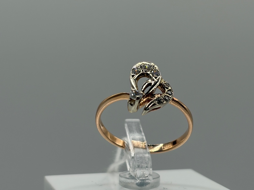 КОЛКМИ585 КОЛЬЦО С КАМНЯМИ (Au 585)