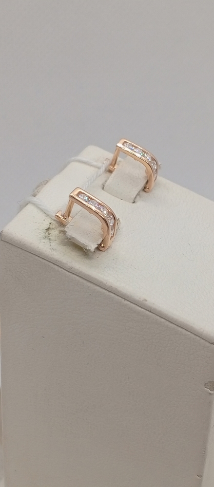 СКМИ585 СЕРЬГИ С КАМНЯМИ (Au 585)