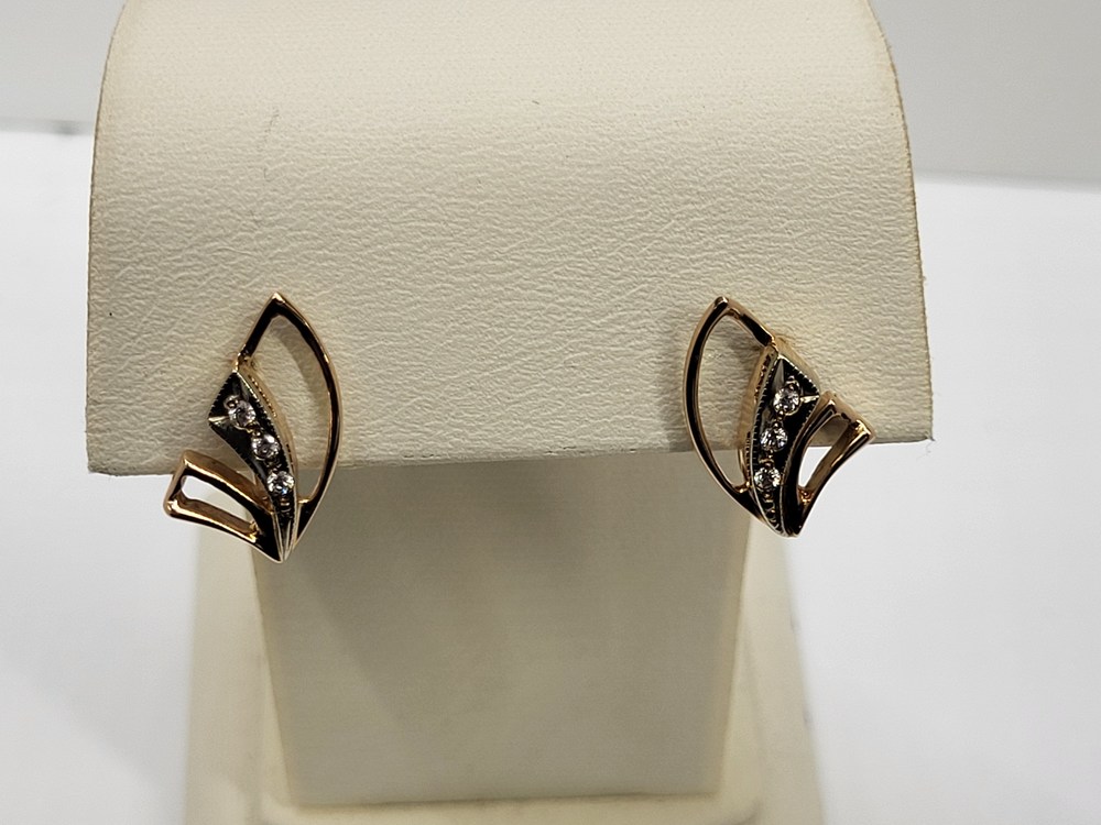 СКМИ585 СЕРЬГИ С КАМНЯМИ (Au 585) СКМИ585 СЕРЬГИ С КАМНЯМИ (Au 585)