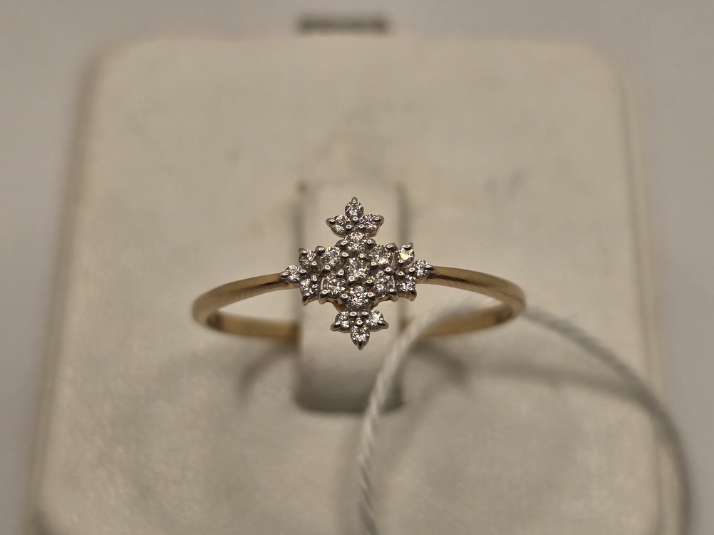 КОЛЬЦО С КАМНЯМИ (Au 585)