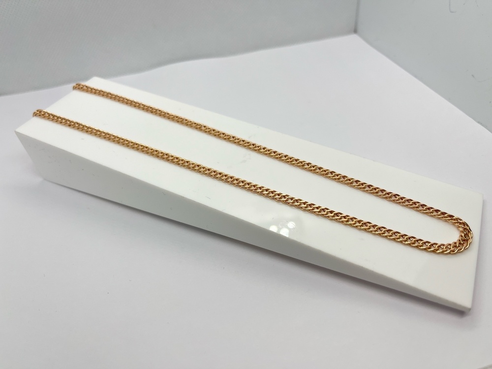 ЦЕПЬ ПУСТОТЕЛАЯ Ромб двойной (Au 585)