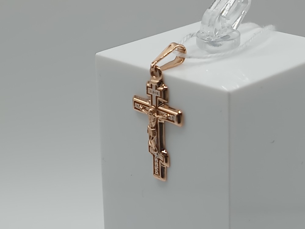 ПОДВЕСКА КРЕСТ БЕЗ КАМНЯ (Au 585)