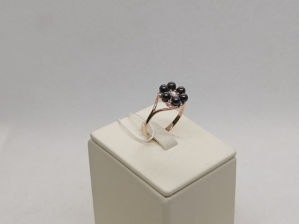 КОЛЬЦО С КАМНЯМИ (Au 585)