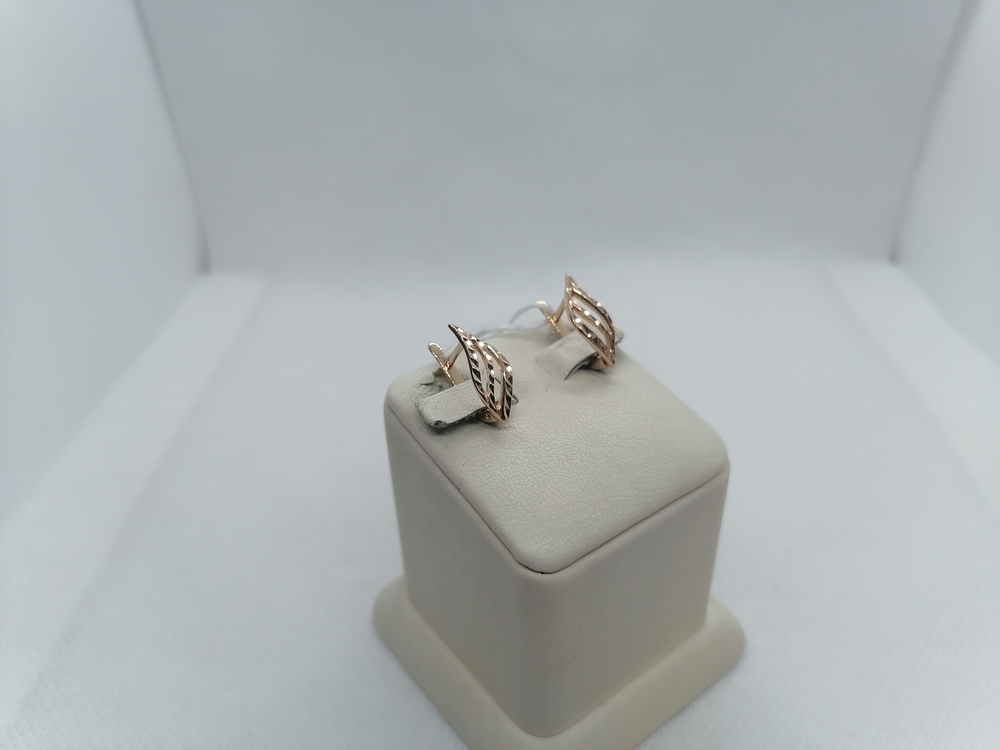 СЕРЬГИ БЕЗ КАМНЯ (Au 585)