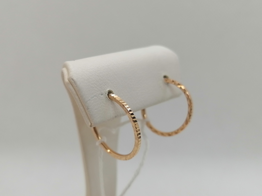 СКОН585 СЕРЬГИ КОНГО (Au 585)