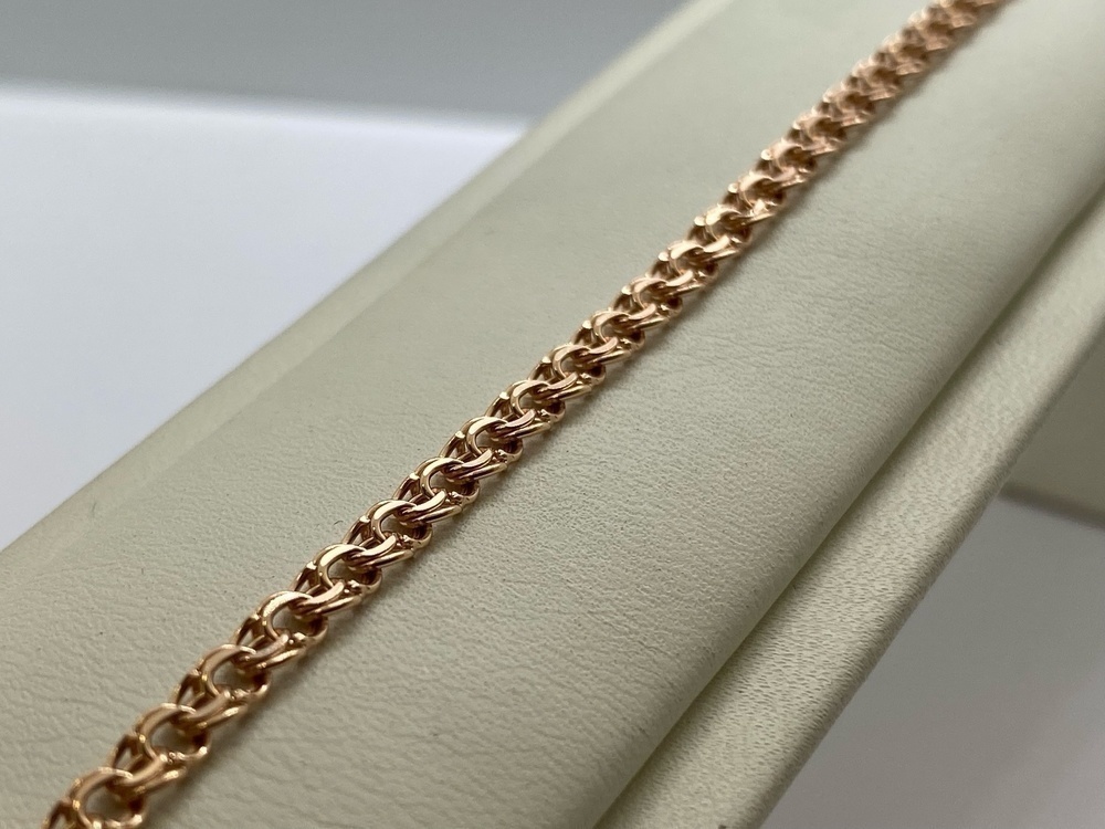 БРАСЛЕТ ПУСТОТЕЛЫЙ Бисмарк (Au 585)