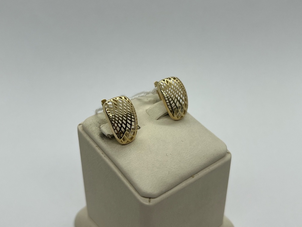 СБКМ585 СЕРЬГИ БЕЗ КАМНЯ (Au 585)