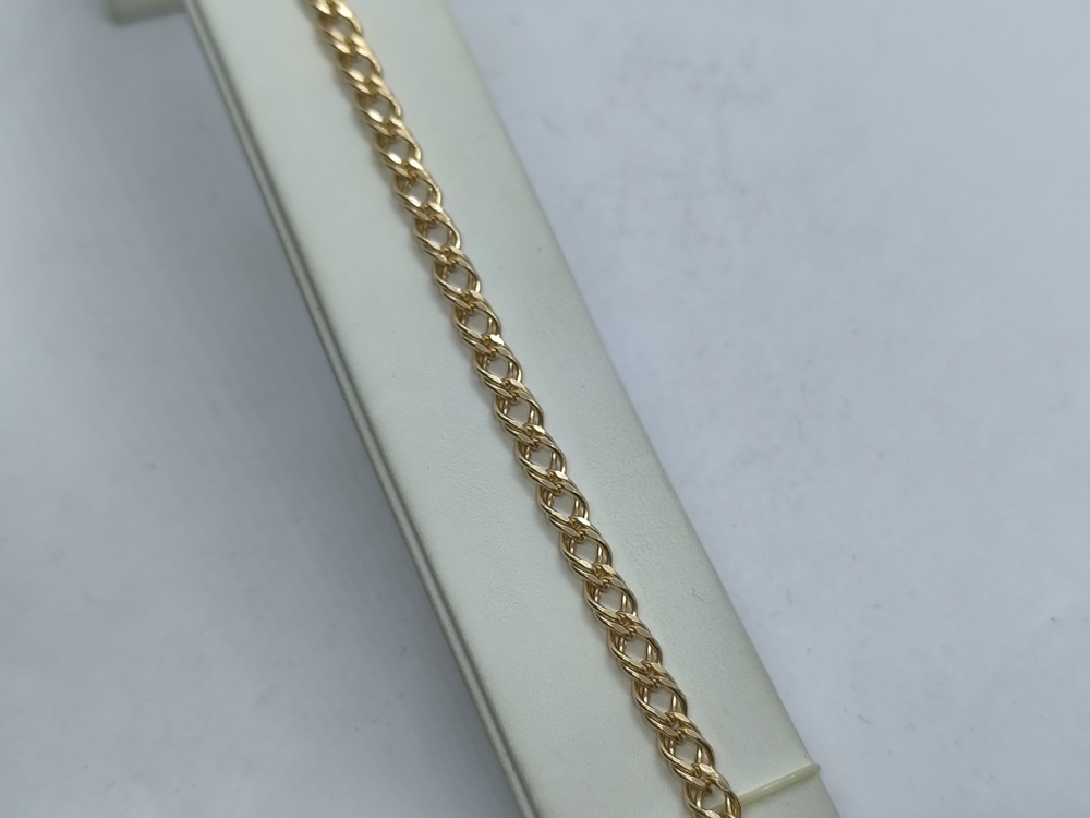 НБ 12-076ПГ БРАСЛЕТ ПУСТОТЕЛЫЙ (Au 585)