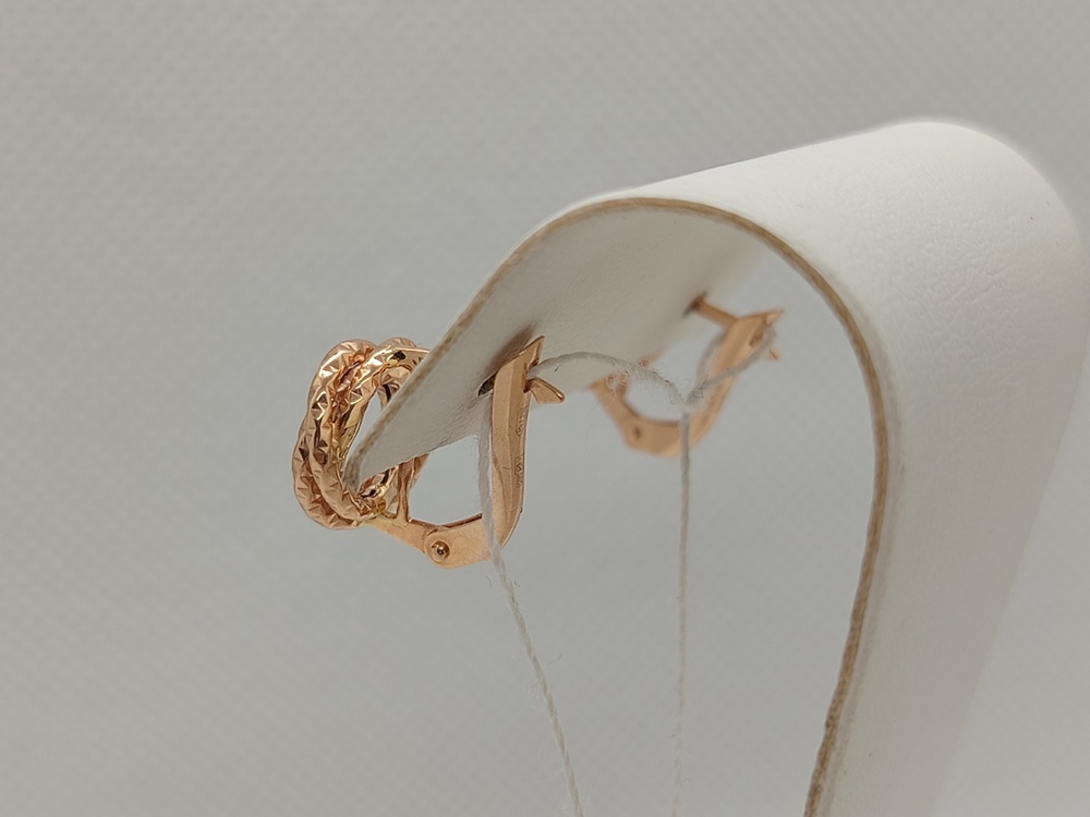 СЕРЬГИ БЕЗ КАМНЯ (Au 585)