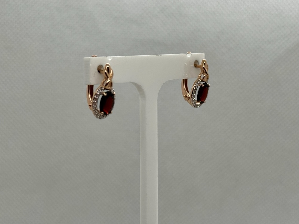 СКМИ585 СЕРЬГИ С КАМНЯМИ (Au 585)