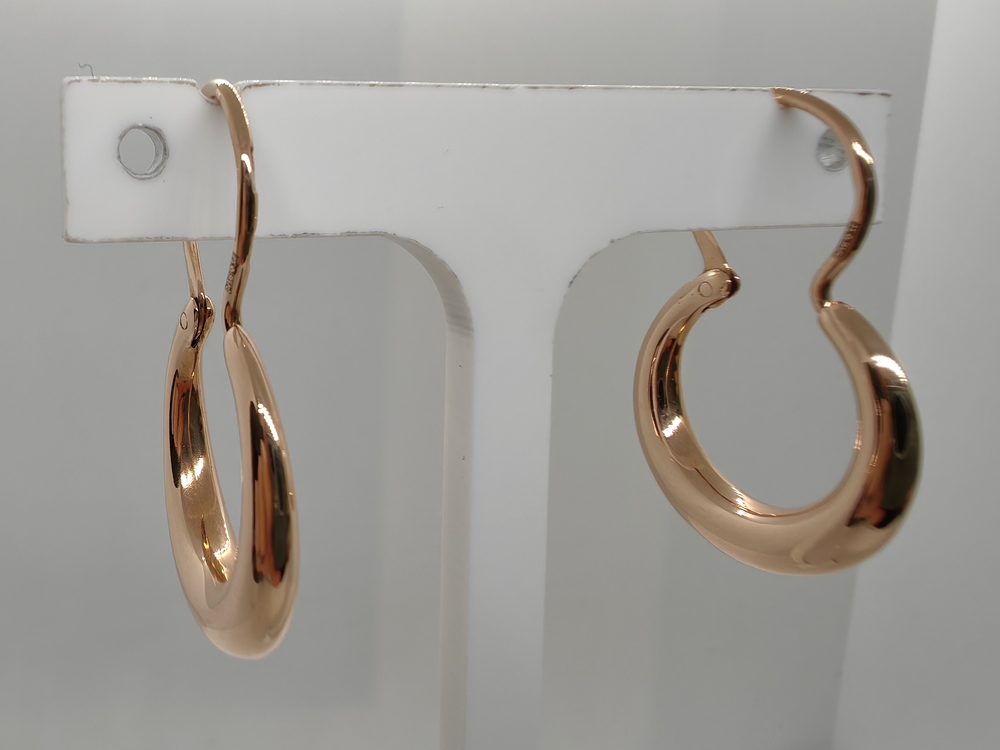 СБКМ585 СЕРЬГИ БЕЗ КАМНЯ (Au 585)