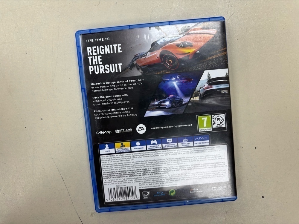 Игра Playstation 4 Need For Speed Hot Pursuit