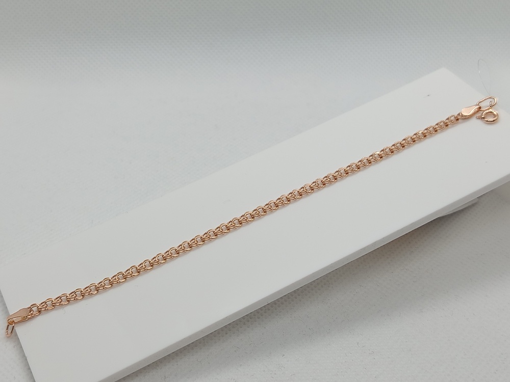 7050200П-16 БРАСЛЕТ ПУСТОТЕЛЫЙ Бисмарк (Au 585)