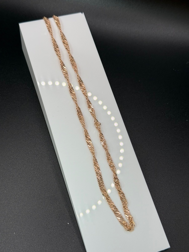 ЦЕПЬ ПУСТОТЕЛАЯ Сингапур (Au 585)