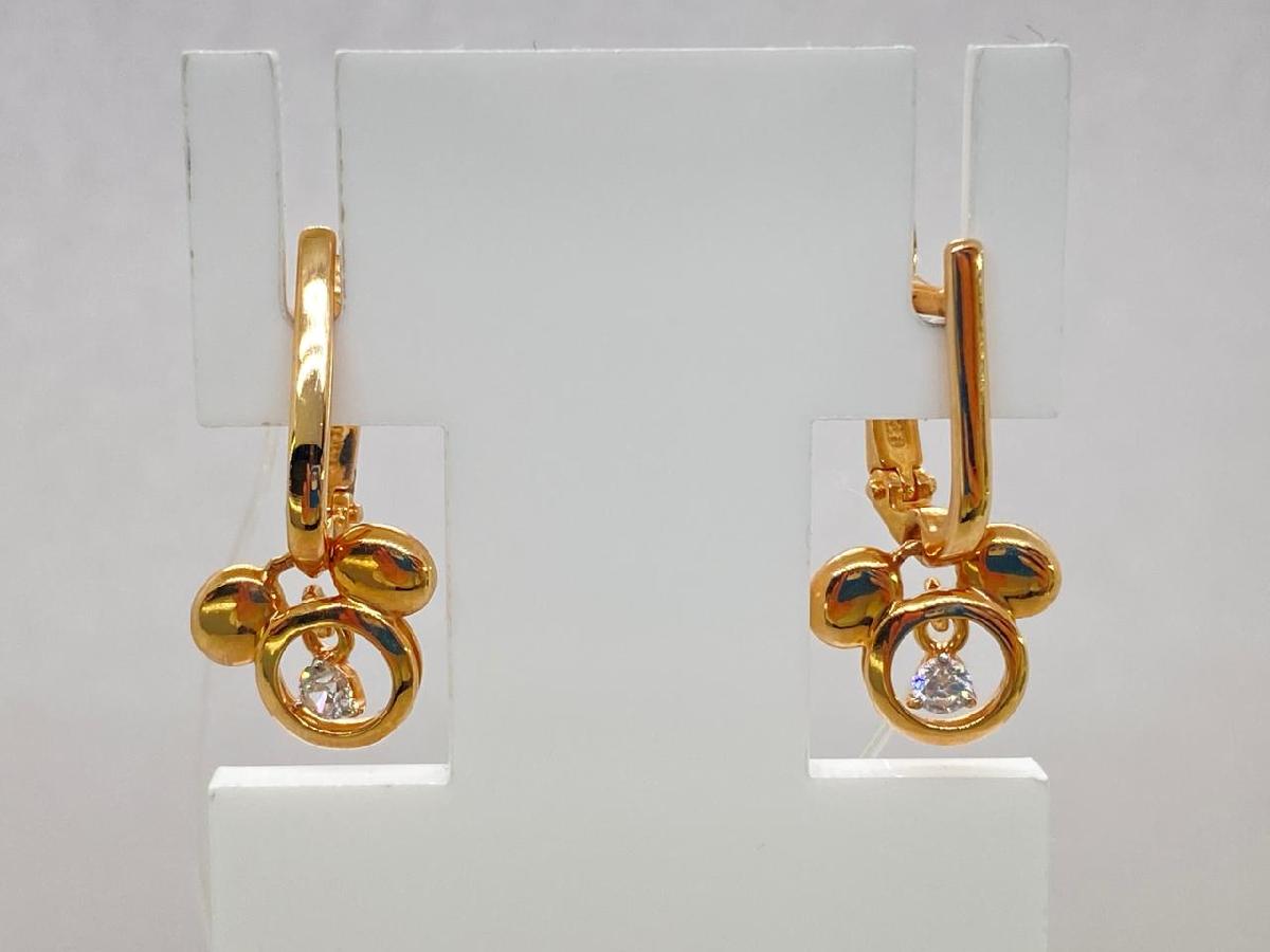 СЕРЬГИ С КАМНЕМ (Au 585)