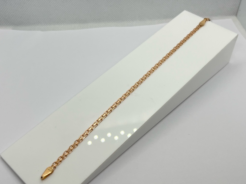 БРАСЛЕТ ПОЛНОВЕСНЫЙ Бисмарк машинный (Au 585)