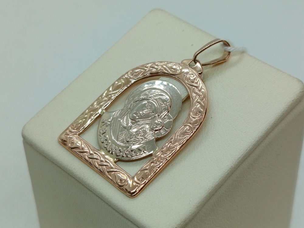 ПОДИБК585 ПОДВЕСКА ИКОНА БЕЗ КАМНЯ (Au 585)