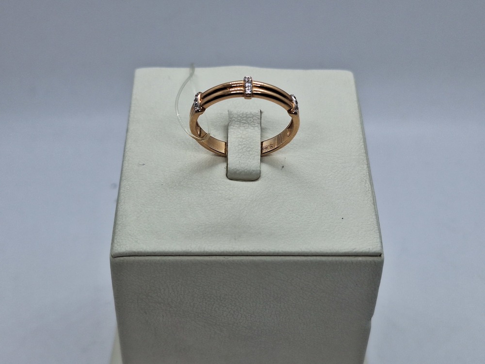 КОЛЬЦО С КАМНЯМИ (Au 585)