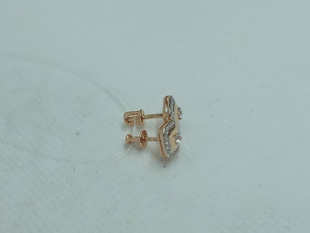 СЕРЬГИ ПУСЕТЫ с камнями (Au 585)