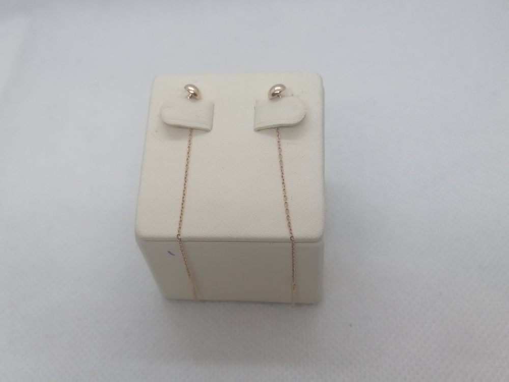 СЕРЬГИ ПРОДЕВКИ без камня (Au 585)