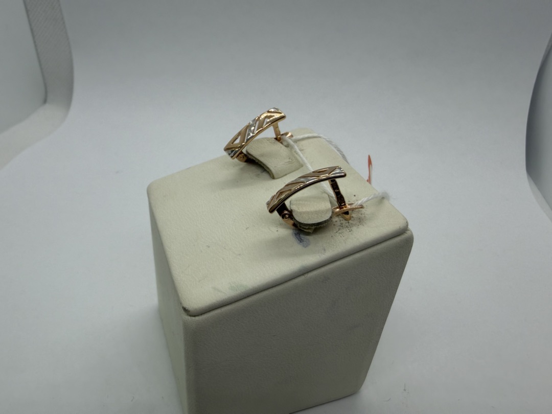 СБКМ585 СЕРЬГИ БЕЗ КАМНЯ (Au 585)