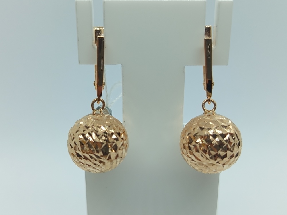 СЕРЬГИ БЕЗ КАМНЯ (Au 585)